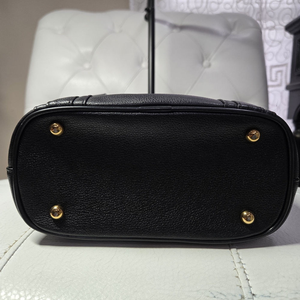 MCM Black Leather Tote Bag Mini - Picture 3 of 8